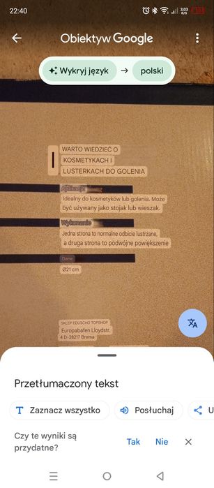 Sprzedam lusterko kosmetyczne