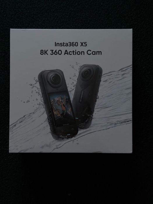 Insta360 X5 8K 360 Action Cam – NOWA, zafoliowana, gwarancja