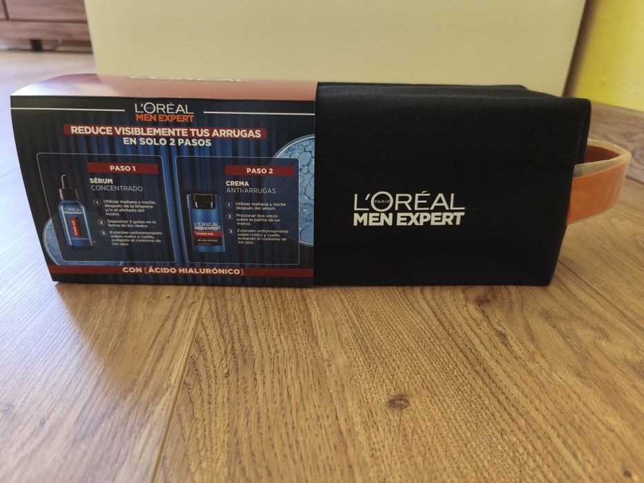 Loreal Men Expert Power Age zestaw dla mężczyzn, krem + serum + kosmet