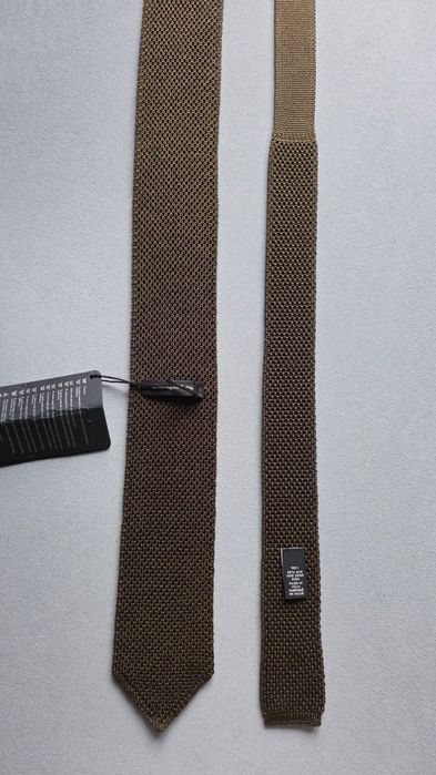 Krawat knit jedwabny Ermenegildo Zegna