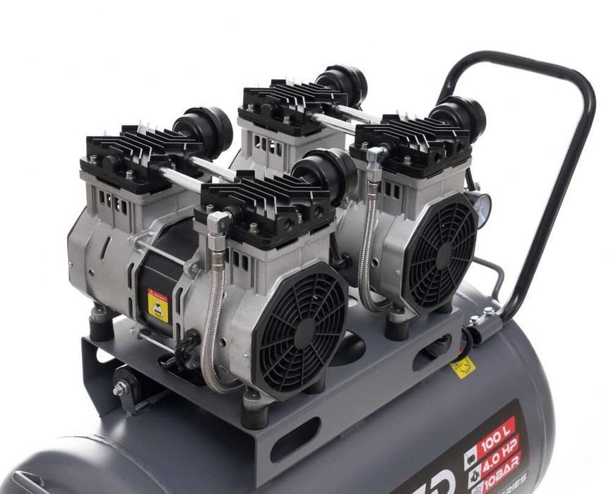 kompresor bezolejowy 10 BAR 100L 4 tłoki sprężarka bezolejowa 100L