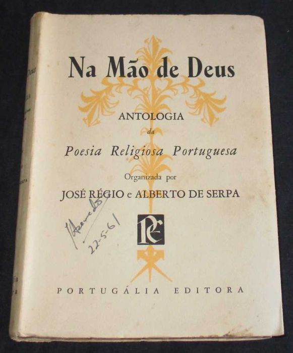 Livro Na Mão de Deus Antologia Ilustrada José Régio e Alberto de Serpa