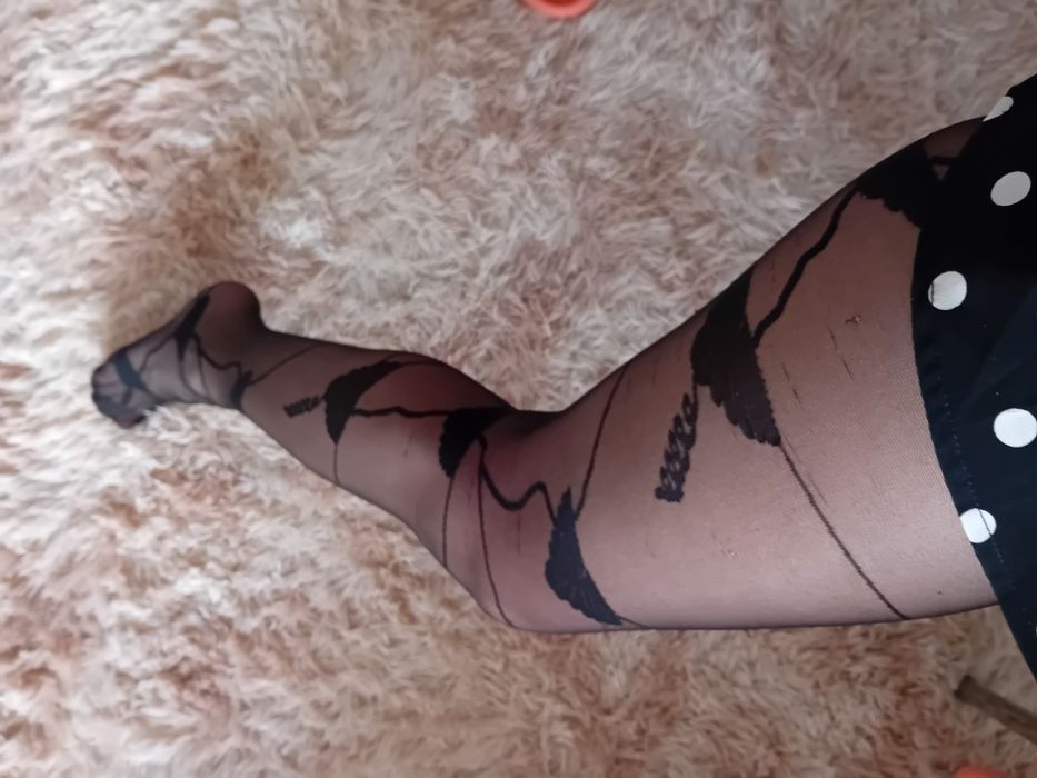 Luksusowe bezszwowe rajstopy damskie wzorzyste