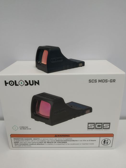 Коліматорний приціл Holosun  SCS MOS GR з сонячною панеллю