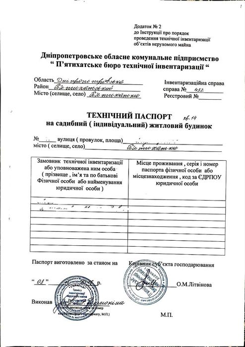 Терміново продається будинок в м. Пятихатки.