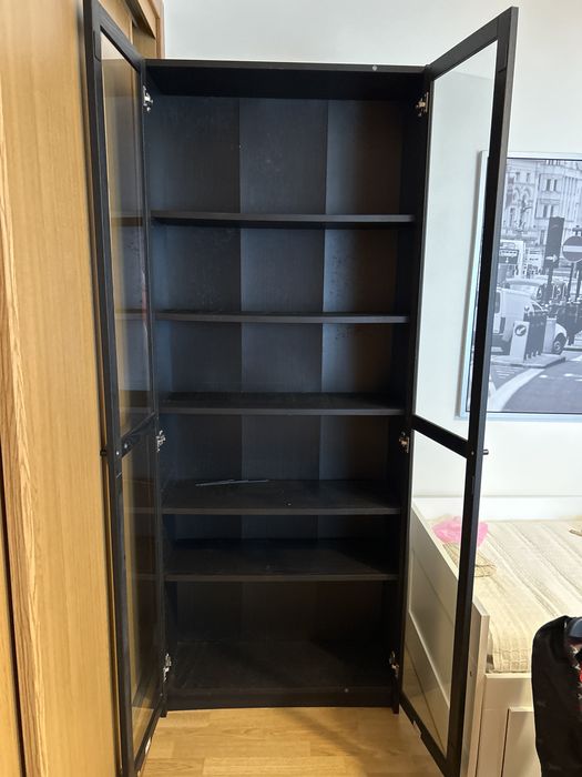 armário preto ikea