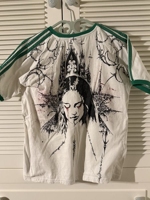 футболка адидас,кастом