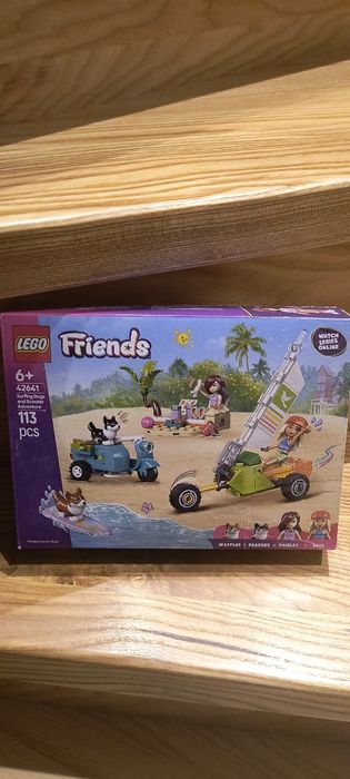 LEGO Friends NOWA Przygoda z surfującymi psami i skuterem, 42641