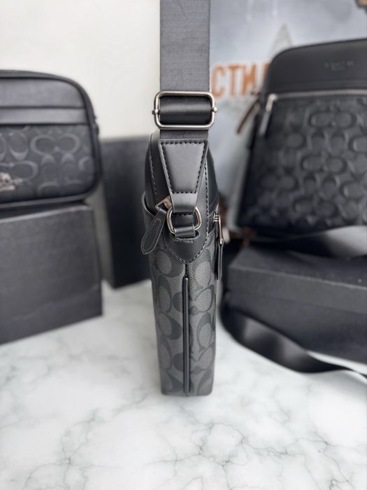 Сумка мессенджер барсетка мужская чоловіча Coach Houston Flight коуч