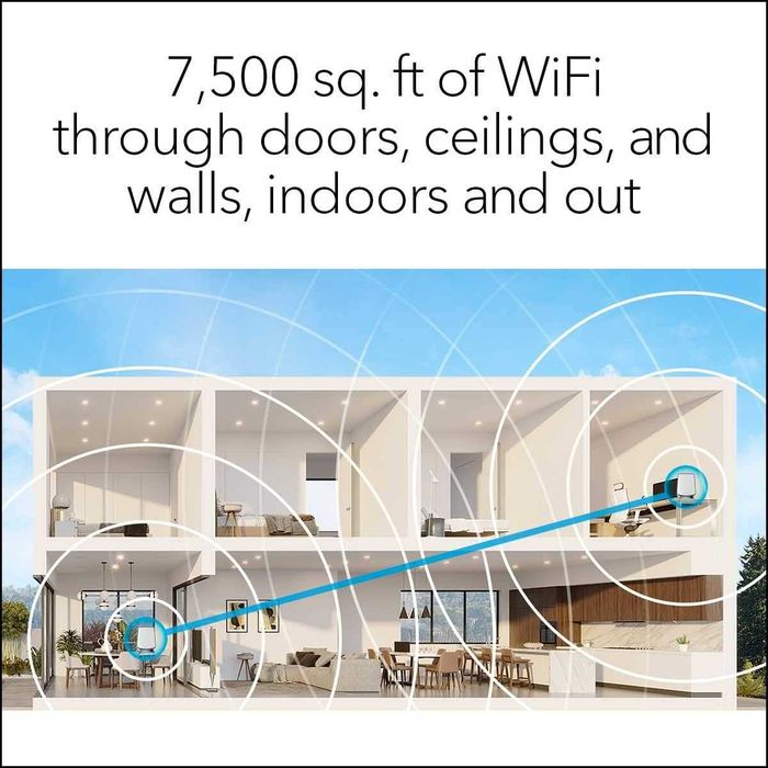 Router Netgear Orbi RBR850 Wifi 6 Mesh System + 2 Satélites
