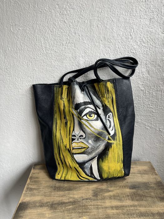 Shopperka malowana ręcznie