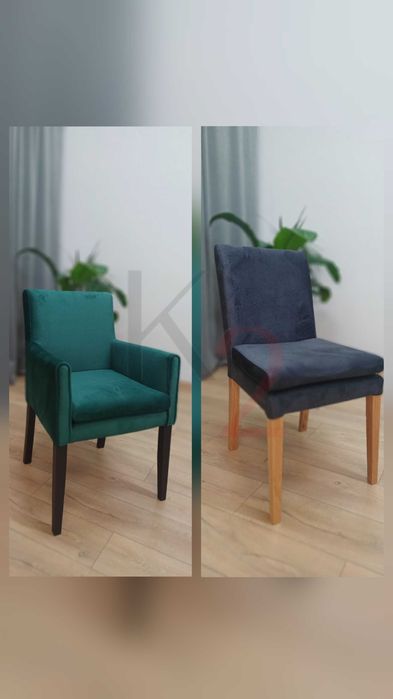 Krzesło DREWNIANE do jadalni, krzesła DĘBOWE tapicerowane, zmywalne