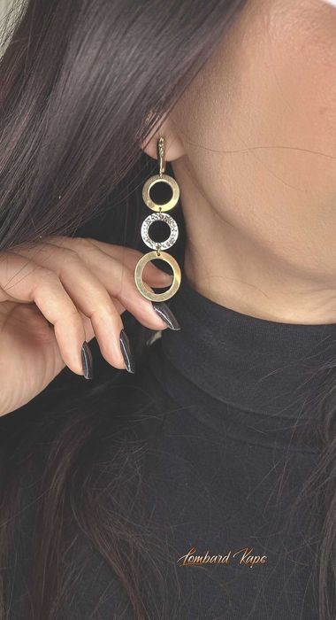 Złote kolczyki wiszące p.585/4,43g