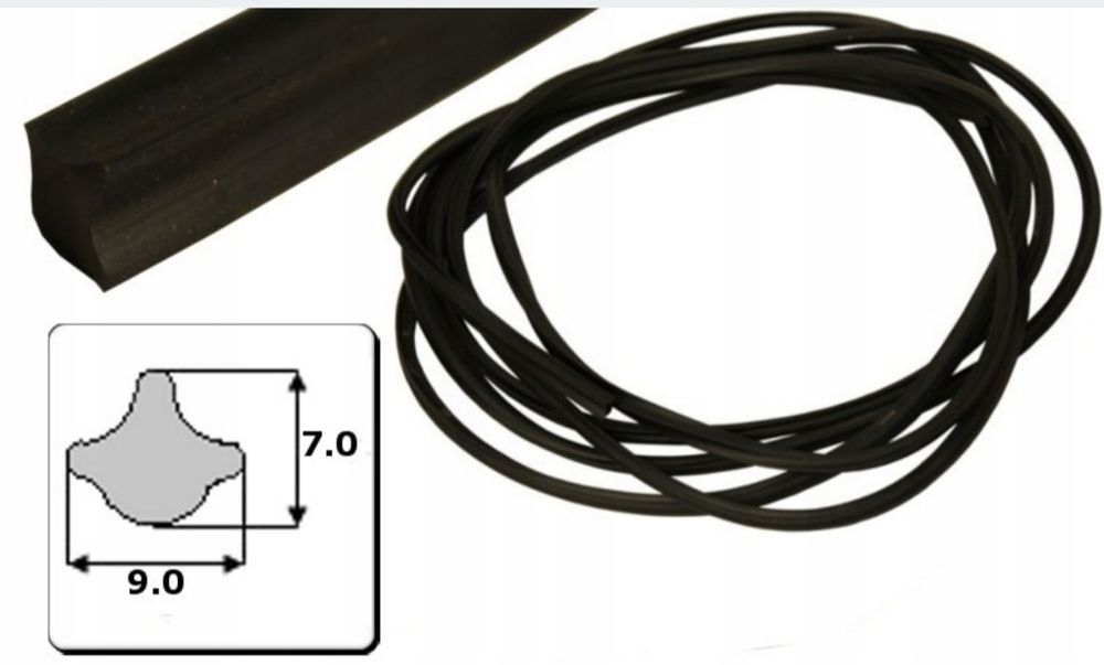 Klin mocujący do uszczelki szyby Władimirec T-25 7x9 mm