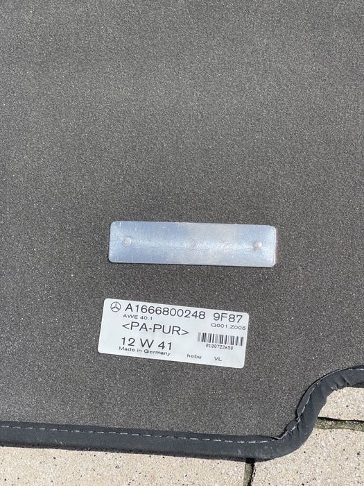 Dywaniki OEM  Mercedes Benz GL GLS (X166), ML GLE (W166)  GLE Coupe (C292) - Stan Jak Nowe