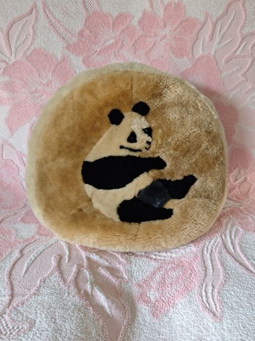 Almofada Vintage Panda "Da Peng" – Adquirida em Macau (Anos 80) – Raridade