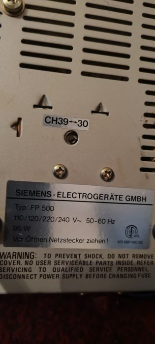 Siemens FP 500 – modulator RF retro, video/audio, VTR, sprawny, kolekc