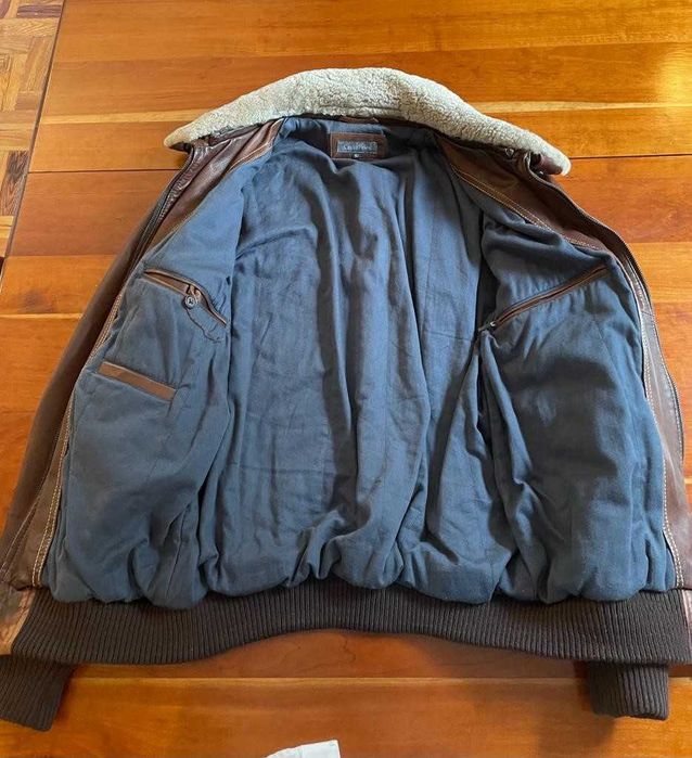 Blusão Estilo Aviador em Pele Genuina - Casa das Peles