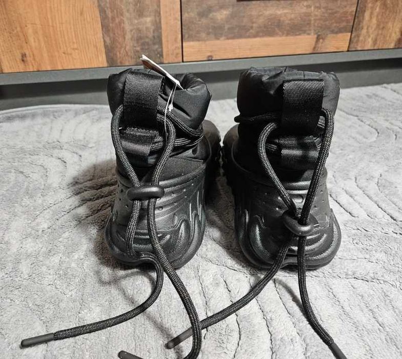 crocs echo boot black/black 39/40 buty zima śniegowce kalosz z futrem