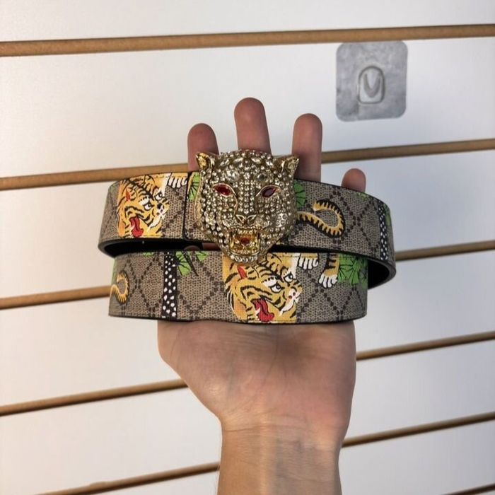 Gucci Tiger ремінь / ремень гучи тайгер гуччи тигр  / гучі пояс гуччі guci belt з тигром