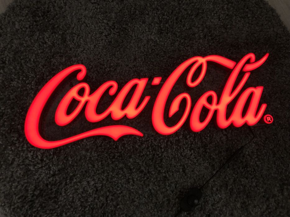 COCA COLA Oryginalny LED Neon świetlny reklama kolekcjonerska