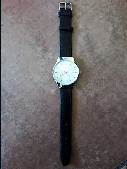 Luksusowy ! Reprezentacyjny ! Zegarek męski złoty Śr.- 40 mm !