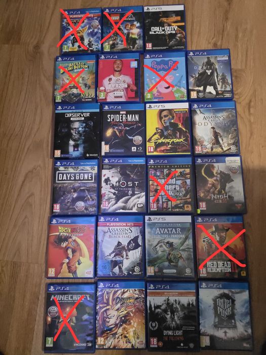 "Zamienię na inne gry ps 4 i ps5