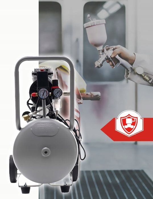 Profesjonalny kompresor bezolejowy kompresor sprężarka 50l 8bar KD1396