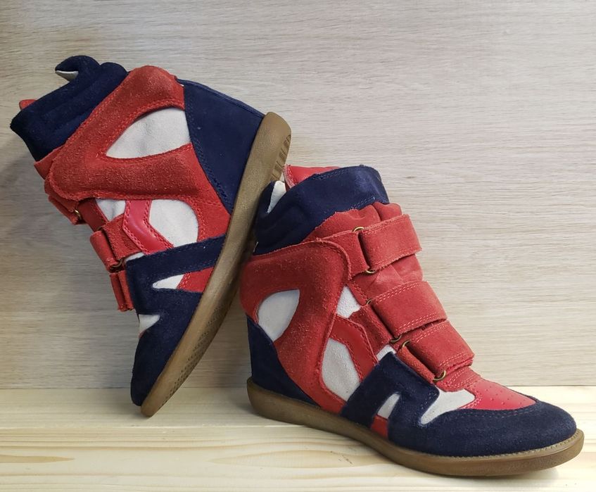 Кроссовки сникерсы кожаные