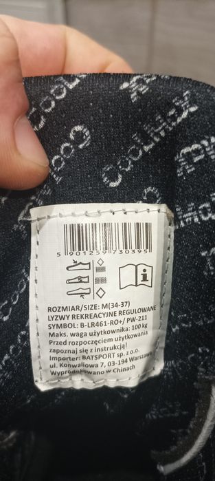 Łyżwy dla dziewczynki regulowane jak nowe rozmiar 34 - 37 dla dziewczy