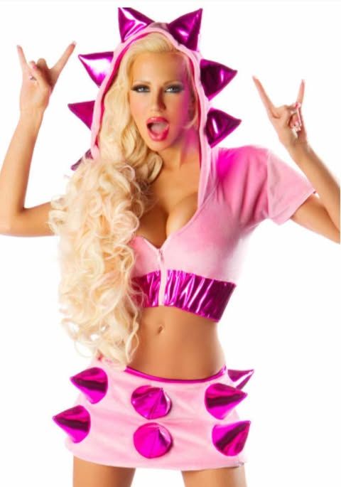 Strój Jeż Smok Disco Lata 80 Kostium Kosmitka Spódnica i Bluza