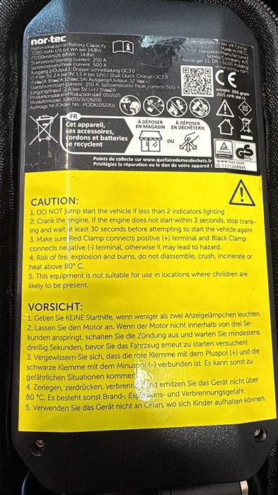 wielofunkcyjne urządzenie rozruchowe nor-tec  / Nowy Lombard Katowice