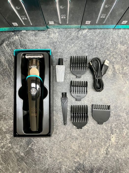 Машинка для стрижки. Тример. Триммер. Vgr Акб. З дисплеєм