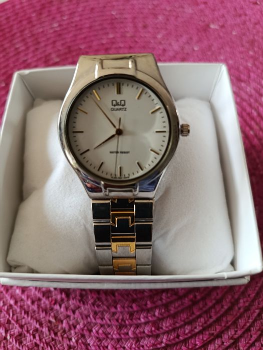 Zegarek QQ, stal, bransoletka,męski, damski bicolor. Nowe