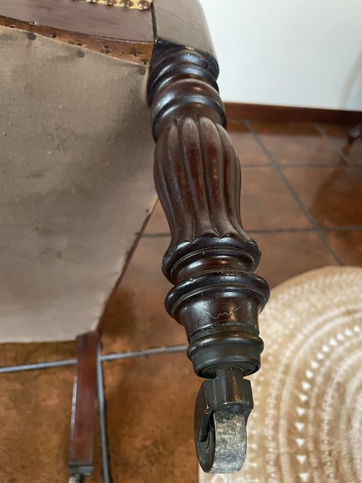 Cadeirao Voltaire antigo antiguidade Vintage