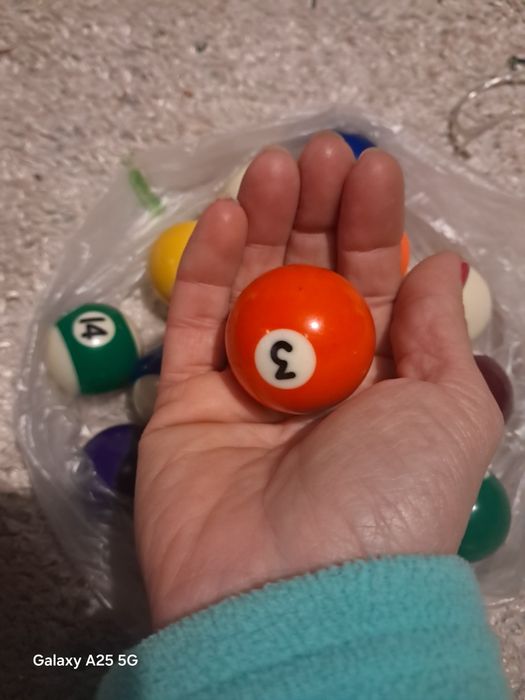 Mini bolas de bilhar