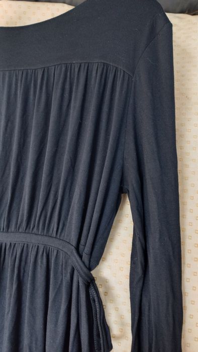 Vestido preto manga comprida