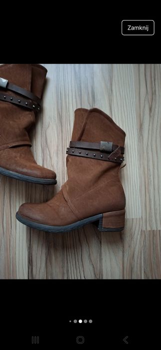 Botki zamszowe r. 37