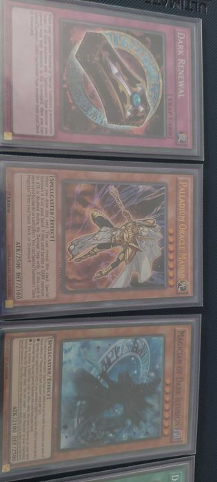 Cartas yugioh suporte dark magician e blue eyes