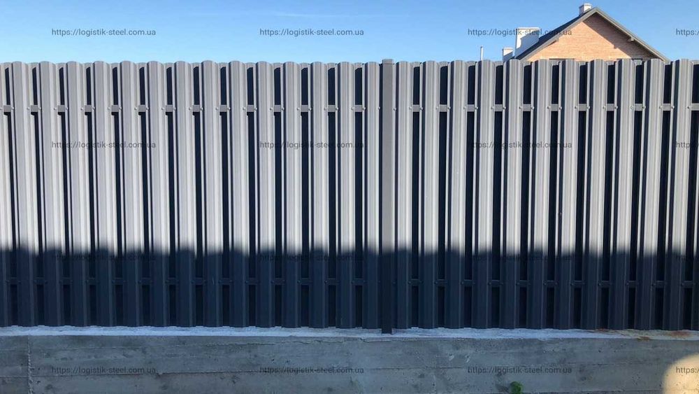 Штакетник Штахетник металевий
Евроштакетник Двухсторонний