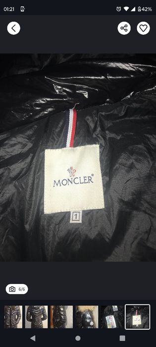Płaszczyk damski  Moncler z puchem
