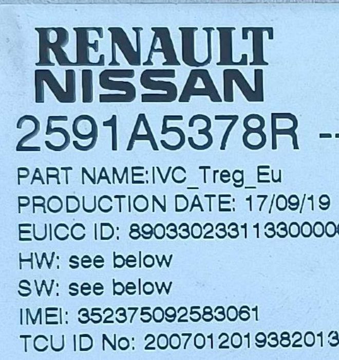Conjunto 284Y6LA6D - RENAULT CLIO V