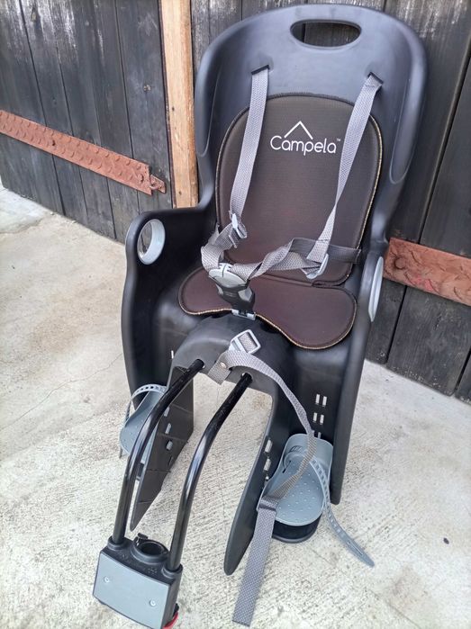 Fotelik rowerowy Campela + kask