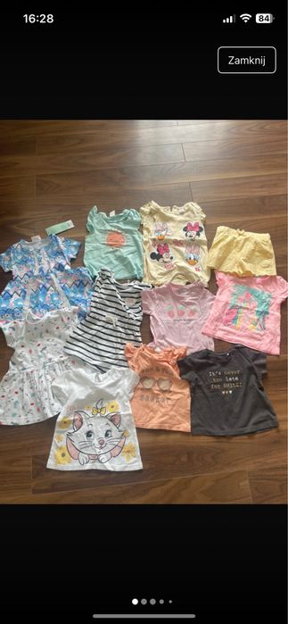 Paka ubrań na lato 74-80 H&M, 5-10-15 Pepco