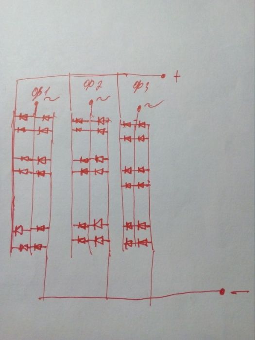 Продам Трифазний міст 750А робочий ток по 250 А на фазу