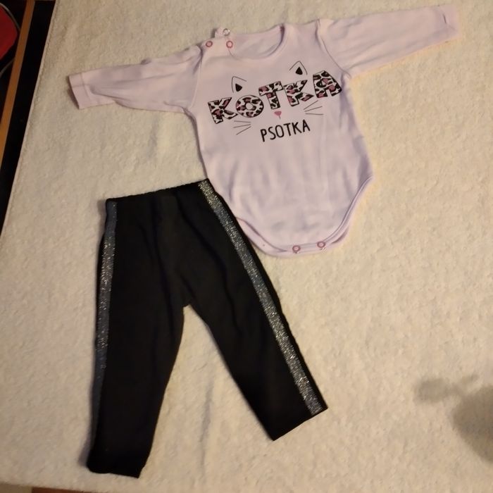 Body +leginsy  dziewczęce 68