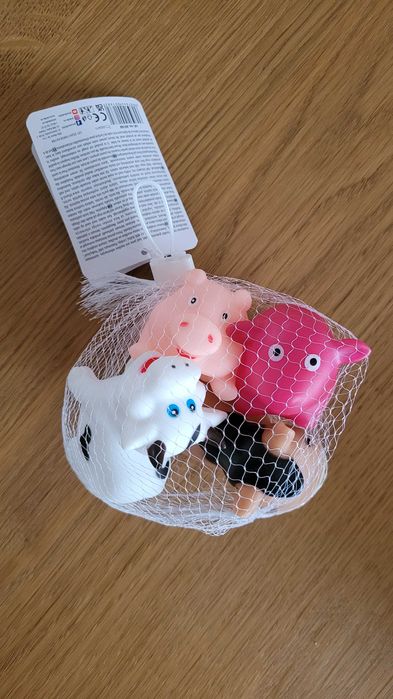 Akuku Zabawki Kąpielowe 4 szt. Farma