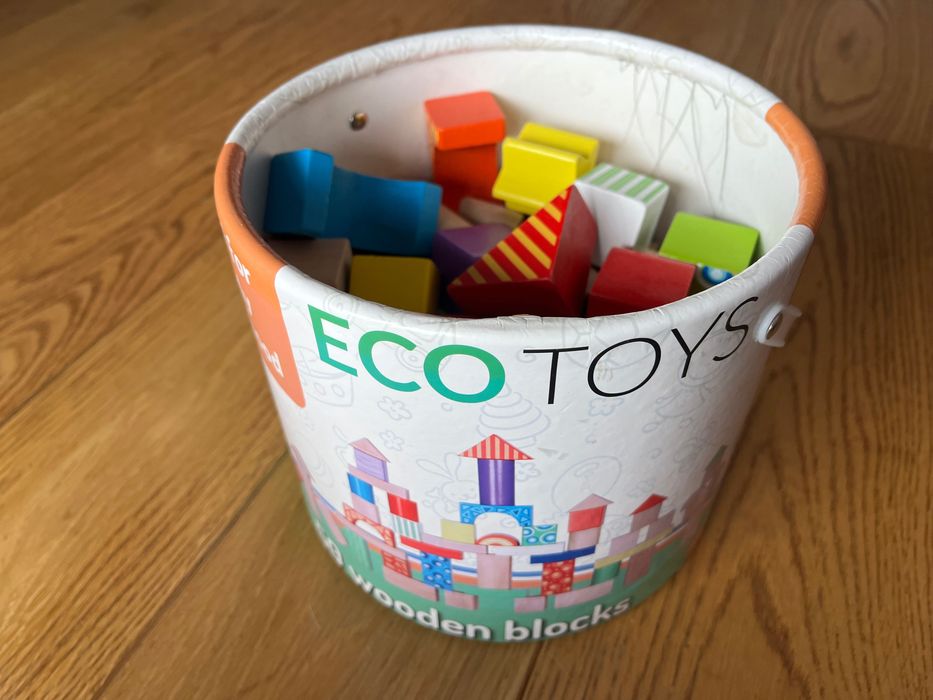 Drewniane klocki 50 szt Eco toys