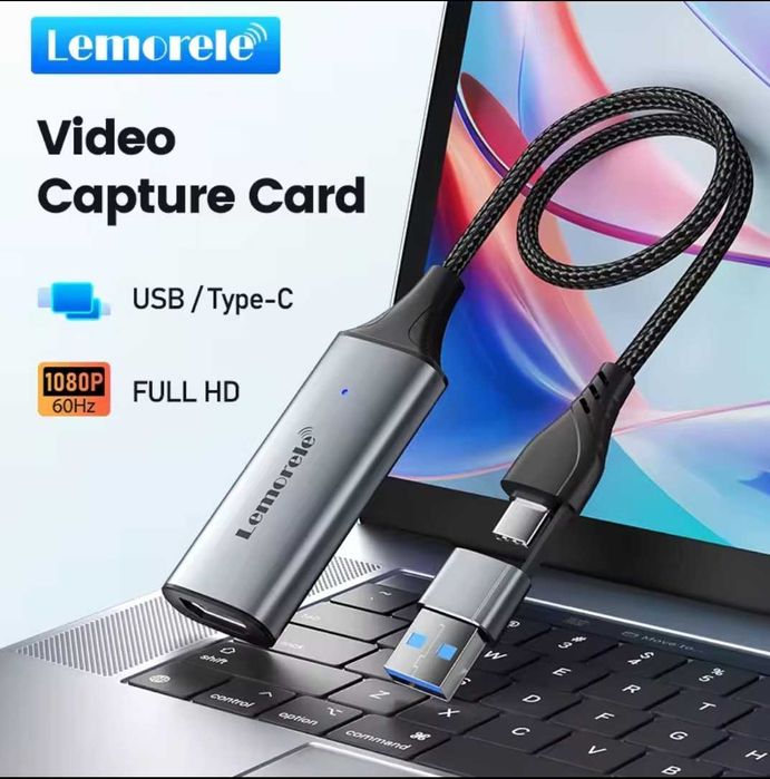 Карта видеозахвата Lemorele USB3.0 HDMI Game Grabber Record Ms2130.