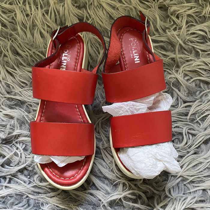 Czerwone damskie buty sandałki Studio Pollini Made in Italy [36]